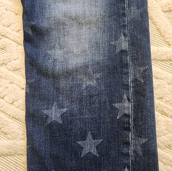 STAR  Patterned Blue Jeans - Picture 9 of 15